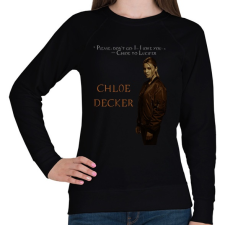 PRINTFASHION chloe decker - Női pulóver - Fekete női pulóver, kardigán