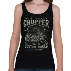 PRINTFASHION chopper - Női atléta - Fekete