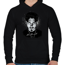 PRINTFASHION Chris Cornell2 - Férfi kapucnis pulóver - Fekete női pulóver, kardigán
