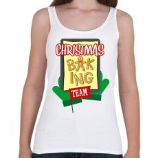 PRINTFASHION Christmas Baking Team - Női atléta - Fehér