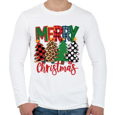 PRINTFASHION Christmas - Férfi hosszú ujjú póló - Fehér