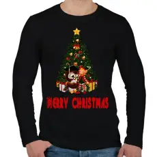 PRINTFASHION christmas - Férfi hosszú ujjú póló - Fekete