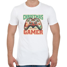 PRINTFASHION christmas gamer, karácsonyi játékos - Férfi póló - Fehér