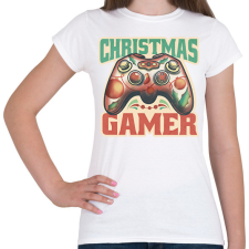 PRINTFASHION christmas gamer, karácsonyi játékos - Női póló - Fehér női póló