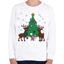 PRINTFASHION Christmas - Gyerek pulóver - Fehér gyerek pulóver, kardigán