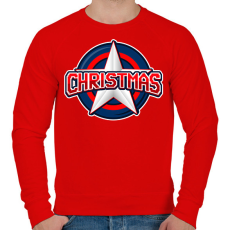 PRINTFASHION CHRISTMAS HERO - Férfi pulóver - Piros
