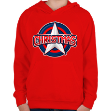 PRINTFASHION CHRISTMAS HERO - Gyerek kapucnis pulóver - Piros