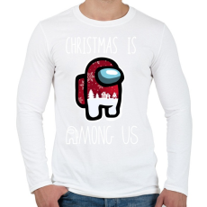 PRINTFASHION Christmas is Among Us - Férfi hosszú ujjú póló - Fehér