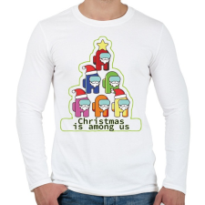 PRINTFASHION Christmas is among us - Férfi hosszú ujjú póló - Fehér férfi póló