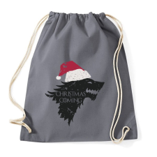 PRINTFASHION Christmas is coming - Trónok harca - Sportzsák, Tornazsák - Grafitszürke tornazsák
