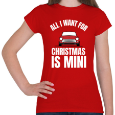 PRINTFASHION CHRISTMAS MINI - Női póló - Piros női póló