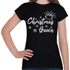 PRINTFASHION Christmas Queen - Női póló - Fekete női póló