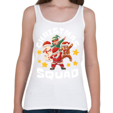 PRINTFASHION Christmas squad - Női atléta - Fehér női trikó