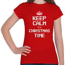 PRINTFASHION CHRISTMAS TIME - Női póló - Piros női póló