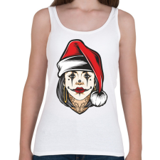 PRINTFASHION Christmas woman - Női atléta - Fehér női trikó