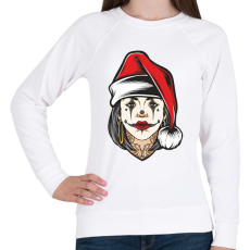 PRINTFASHION Christmas woman - Női pulóver - Fehér
