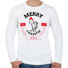 PRINTFASHION ChristmASS3 - Férfi hosszú ujjú póló - Fehér férfi póló