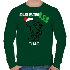 PRINTFASHION ChristmASS - Férfi pulóver - Sötétzöld férfi pulóver, kardigán