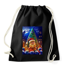 PRINTFASHION Christmasuj - Sportzsák, Tornazsák - Fekete tornazsák