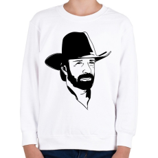 PRINTFASHION Chuck Norris - Gyerek pulóver - Fehér