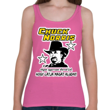 PRINTFASHION Chuck Norris látja magát aludni - Női atléta - Rózsaszín női trikó