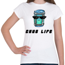 PRINTFASHION Chug Life - Fortnite - Női póló - Fehér női póló