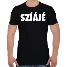 PRINTFASHION CIA - Férfi póló - Fekete