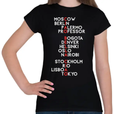 PRINTFASHION ciao bella ciao! - Női póló - Fekete
