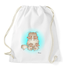 PRINTFASHION Cic alulról - Sportzsák, Tornazsák - Fehér tornazsák