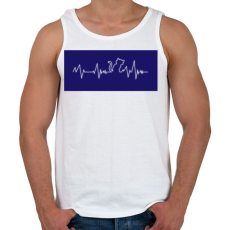 PRINTFASHION Cic ekg - Férfi atléta - Fehér