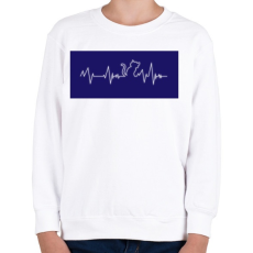 PRINTFASHION Cic ekg - Gyerek pulóver - Fehér