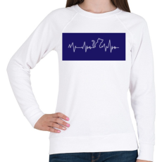 PRINTFASHION Cic ekg - Női pulóver - Fehér