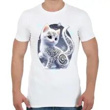PRINTFASHION Cica alebrije stílusban - Férfi póló - Fehér férfi póló