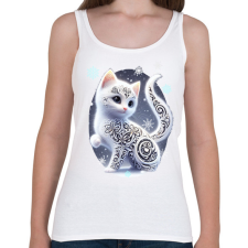 PRINTFASHION Cica alebrije stílusban - Női atléta - Fehér női trikó