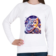PRINTFASHION Cica alebrije stílusban - Női pulóver - Fehér