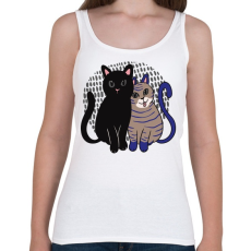 PRINTFASHION Cica barátok - Női atléta - Fehér