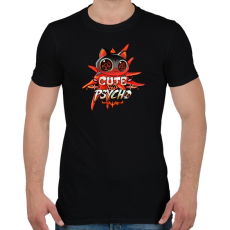 PRINTFASHION Cica - Cuki de veszélyes - Férfi póló - Fekete