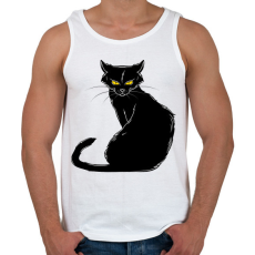 PRINTFASHION cica - Férfi atléta - Fehér