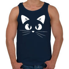 PRINTFASHION Cica - Férfi atléta - Sötétkék atléta, trikó