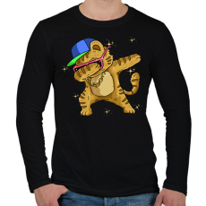 PRINTFASHION Cica - Férfi hosszú ujjú póló - Fekete