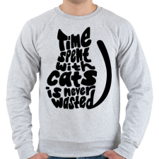 PRINTFASHION Cica gazdi - Férfi pulóver - Sport szürke férfi pulóver, kardigán