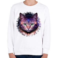 PRINTFASHION Cica - Gyerek pulóver - Fehér