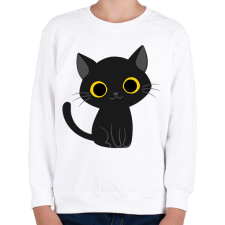 PRINTFASHION Cica - Gyerek pulóver - Fehér gyerek pulóver, kardigán