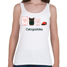 PRINTFASHION Cica - Női atléta - Fehér