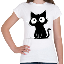 PRINTFASHION Cica - Női póló - Fehér női póló