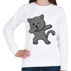 PRINTFASHION Cica - Női pulóver - Fehér