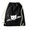 PRINTFASHION Cica planéta - Sportzsák, Tornazsák - Fekete