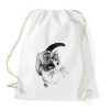 PRINTFASHION Cica - Sportzsák, Tornazsák - Fehér