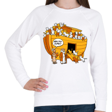 PRINTFASHION Cicafüggőség -Mózes - Női pulóver - Fehér női pulóver, kardigán