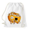 PRINTFASHION Cicafüggőség -Mózes - Sportzsák, Tornazsák - Fehér